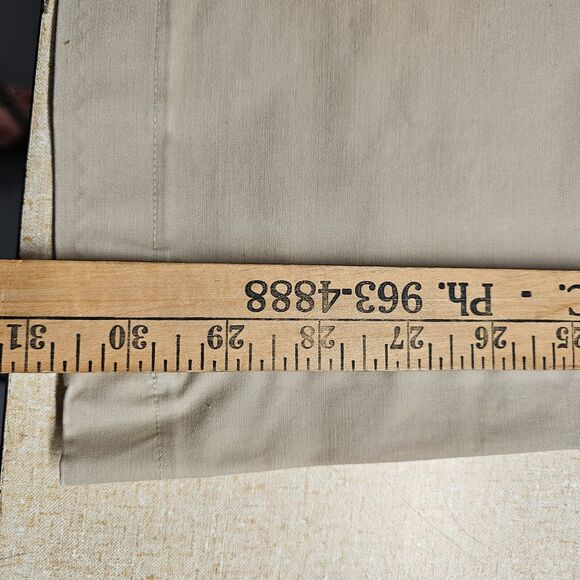 Lands' End Khaki Chino Pants Sz 10T Tan Midrise Straight Leg Minimalist Neutral - Picture 8 of 8